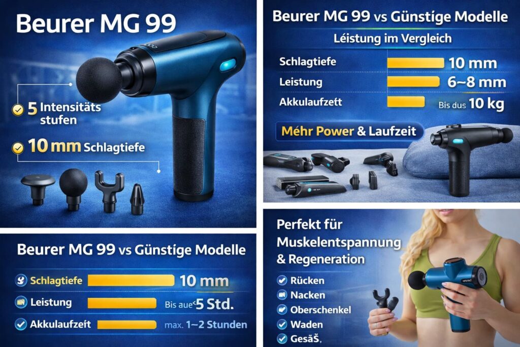 Beurer MG 99 Massagepistole Test 2026 – Erfahrungen, Bewertung, Vergleich & Kaufberatung