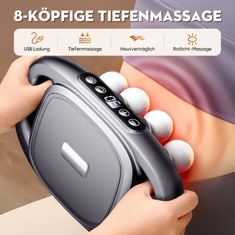 Toerjii 8 Kopf Massagepistole