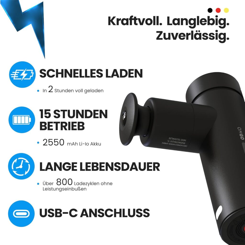 OrthoMechanik Go 2.0 Massagepistole im Test: Kompakt, Leistungsstark und ideal für unterwegs